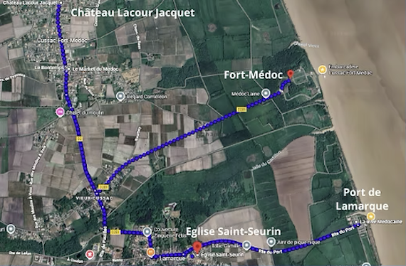 Carte du circuit Histoire et Saveurs